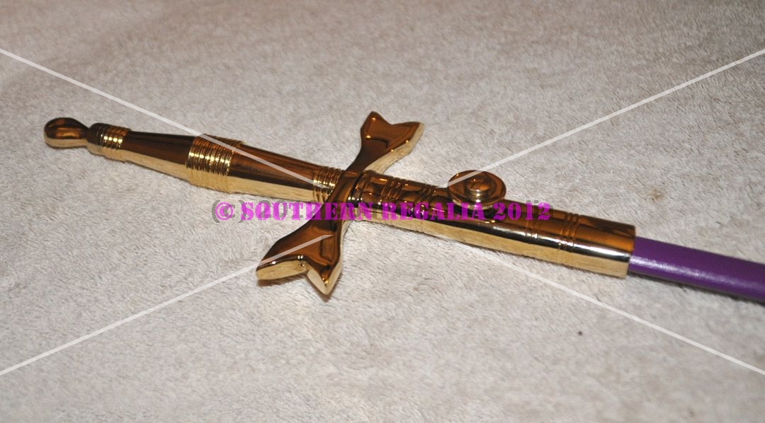 Red Cross of Constantine Sword - Gilt with Purple Scabbard Red Cross of Constantine Sword - Gilt with Purple Scabbard
